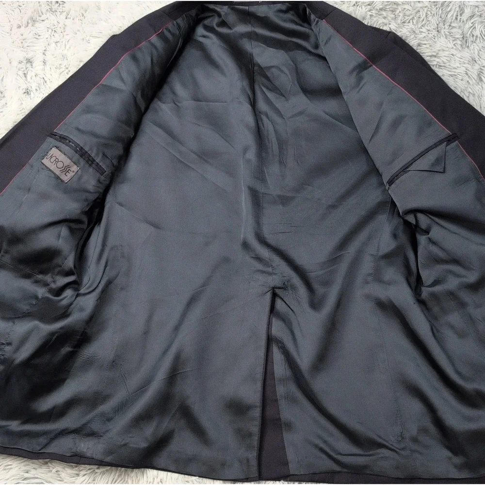 Vintage Lacrosse Jacket Mens 44R Blue Wool Suit Coat Lined Pockets South Africa